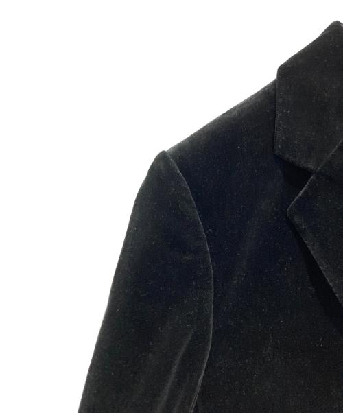 Burberry's（バーバリーズ）Burberry's (バーバリーズ) ベロアテーラードジャケット ブラック サイズ:42の古着・服飾アイテム