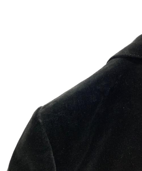 Burberry's（バーバリーズ）Burberry's (バーバリーズ) ベロアテーラードジャケット ブラック サイズ:42の古着・服飾アイテム
