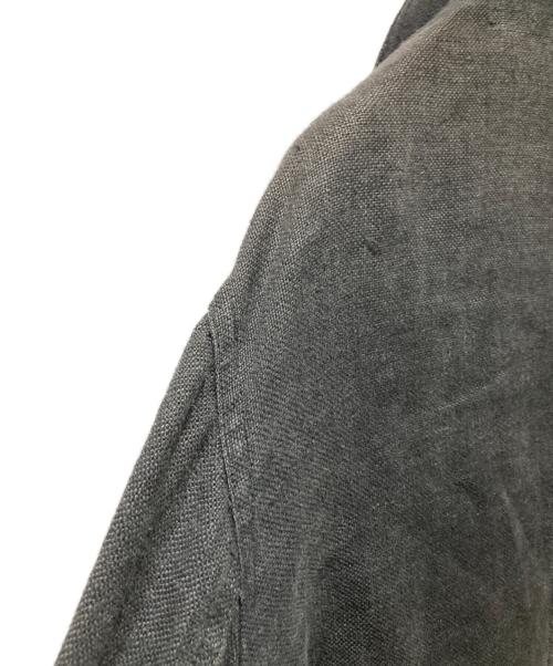 hollington（ホリントン）HOLLINGTON (ホリントン) リネンカバーオール ブラック サイズ:48の古着・服飾アイテム