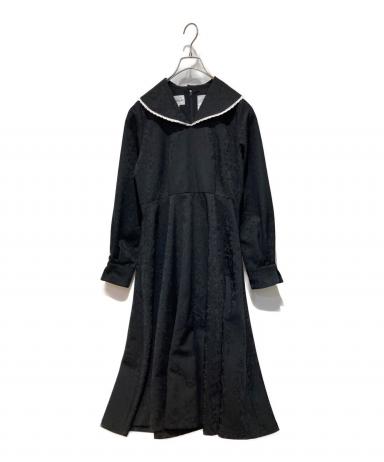 中古・古着通販】foufou (フーフー) big lace collar jacquard dress