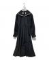 foufou（フーフー）の古着「big lace collar jacquard dress」｜ブラック