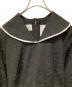 中古・古着 foufou (フーフー) big lace collar jacquard dress ブラック：20000円