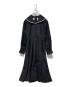 foufou（フーフー）の古着「big lace collar jacquard dress」｜ブラック