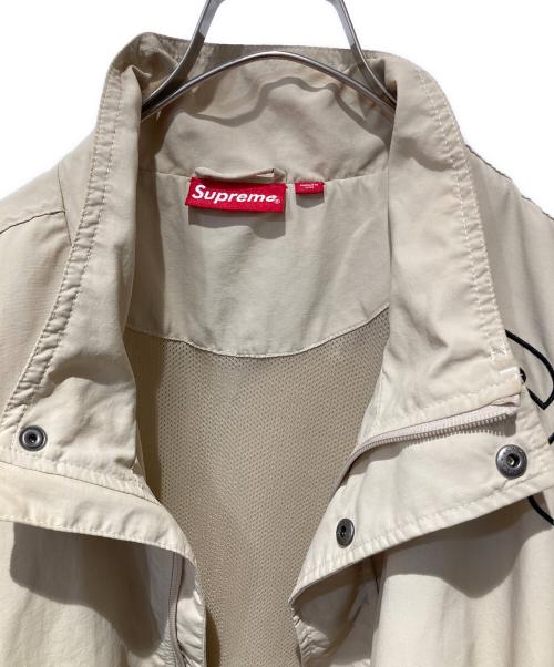 SUPREME（シュプリーム）SUPREME (シュプリーム) SPELLOUT EMBROIDERED TRACK JACKET ベージュ サイズ:XXLの古着・服飾アイテム