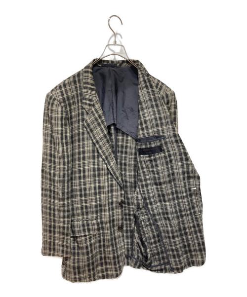 COMME des GARCONS HOMME（コムデギャルソン オム）COMME des GARCONS HOMME (コムデギャルソン オム) リネンテーラードジャケット グレー サイズ:Mの古着・服飾アイテム