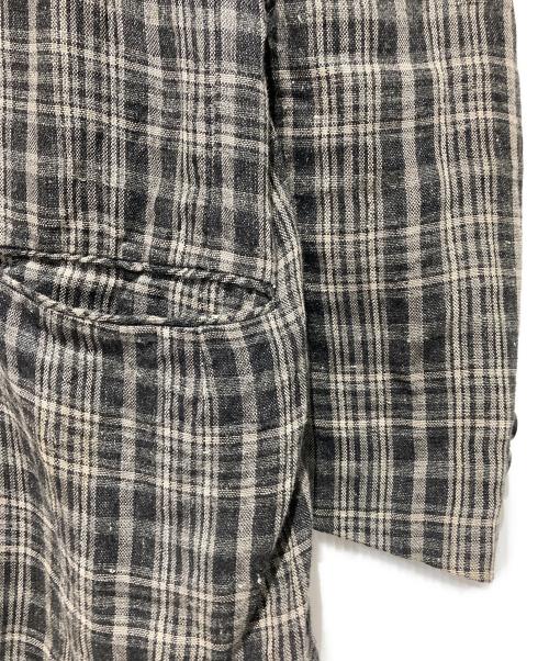 COMME des GARCONS HOMME（コムデギャルソン オム）COMME des GARCONS HOMME (コムデギャルソン オム) リネンテーラードジャケット グレー サイズ:Mの古着・服飾アイテム