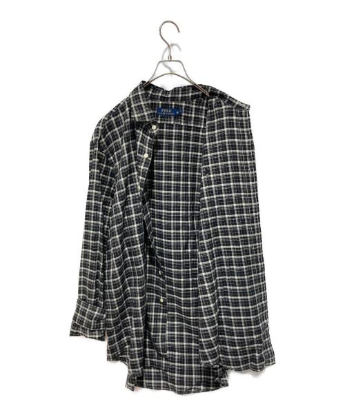 POLO RALPH LAUREN（ポロ・ラルフローレン）POLO RALPH LAUREN (ポロ・ラルフローレン) チェックシャツ ブラック サイズ:XLの古着・服飾アイテム