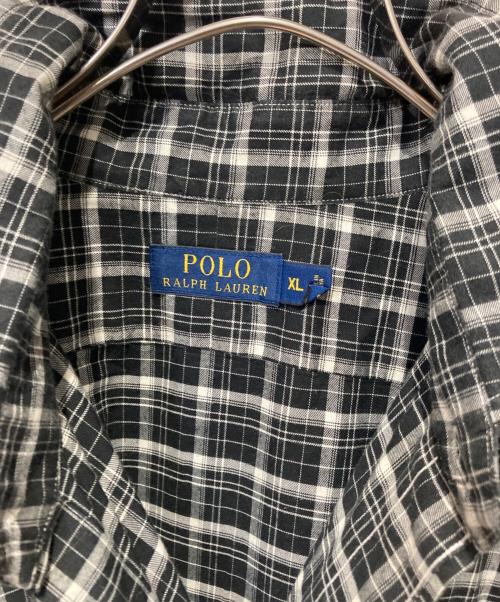 POLO RALPH LAUREN（ポロ・ラルフローレン）POLO RALPH LAUREN (ポロ・ラルフローレン) チェックシャツ ブラック サイズ:XLの古着・服飾アイテム