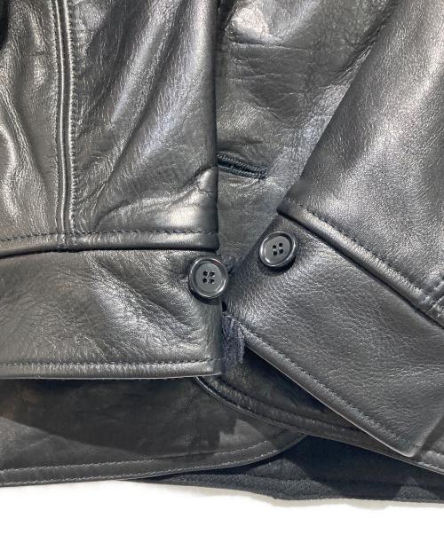 EDWIN（エドウィン）EDWIN (エドウィン) LEATHER CAR COAT ブラック サイズ:Mの古着・服飾アイテム