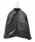 EDWIN（エドウィン）の古着「LEATHER CAR COAT」｜ブラック