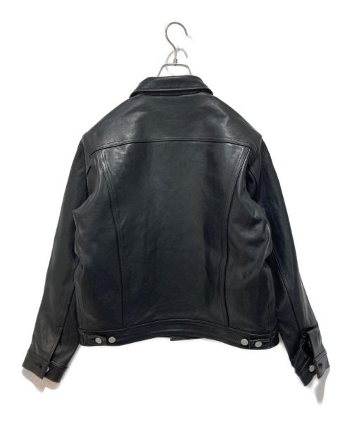 EDWIN（エドウィン）EDWIN (エドウィン) LEATHER JACKET ブラック サイズ:38の古着・服飾アイテム