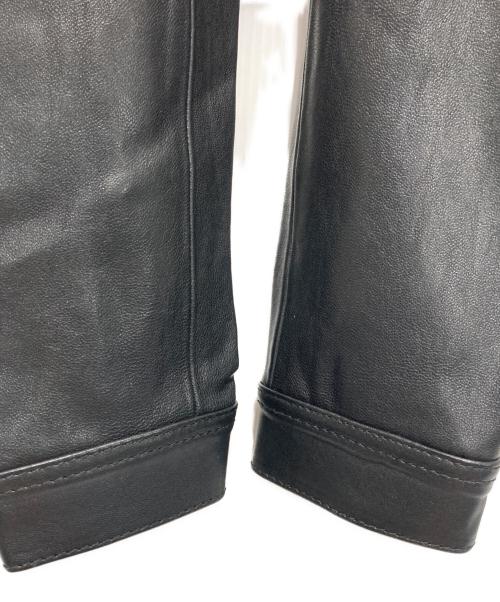EDWIN（エドウィン）EDWIN (エドウィン) LEATHER JACKET ブラック サイズ:38の古着・服飾アイテム