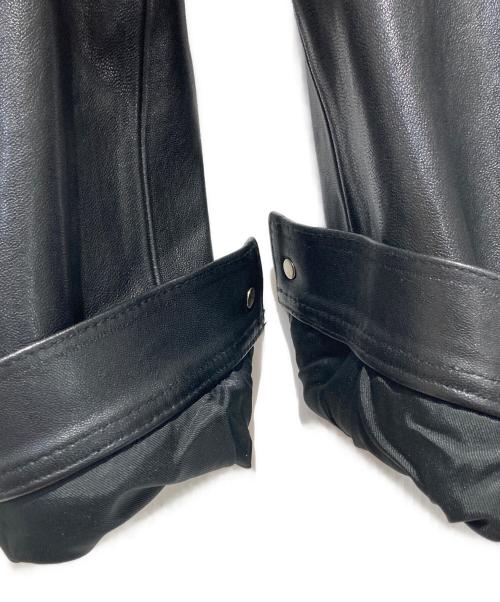 EDWIN（エドウィン）EDWIN (エドウィン) LEATHER JACKET ブラック サイズ:38の古着・服飾アイテム