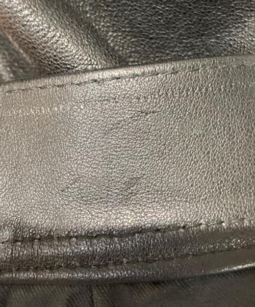 EDWIN（エドウィン）EDWIN (エドウィン) LEATHER JACKET ブラック サイズ:38の古着・服飾アイテム