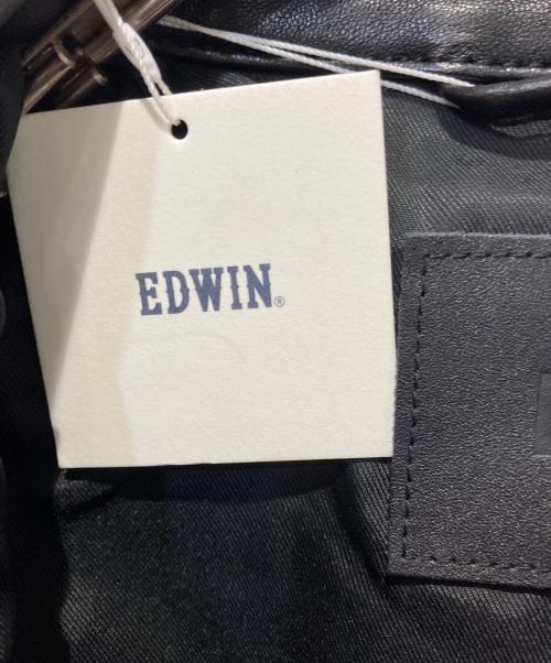 EDWIN（エドウィン）EDWIN (エドウィン) LEATHER JACKET ブラック サイズ:38の古着・服飾アイテム