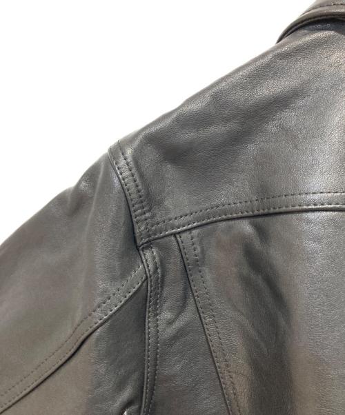 EDWIN（エドウィン）EDWIN (エドウィン) LEATHER JACKET ブラック サイズ:38の古着・服飾アイテム