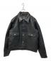 EDWIN（エドウィン）の古着「LEATHER JACKET」｜ブラック
