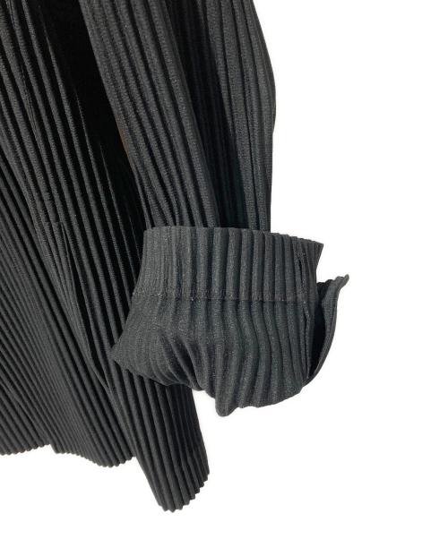 HOMME PLISSE ISSEY MIYAKE（オム プリッセ イッセイ ミヤケ）HOMME PLISSE ISSEY MIYAKE (オム プリッセ イッセイ ミヤケ) プリーツ テーラードジャケット ブラック サイズ:2の古着・服飾アイテム