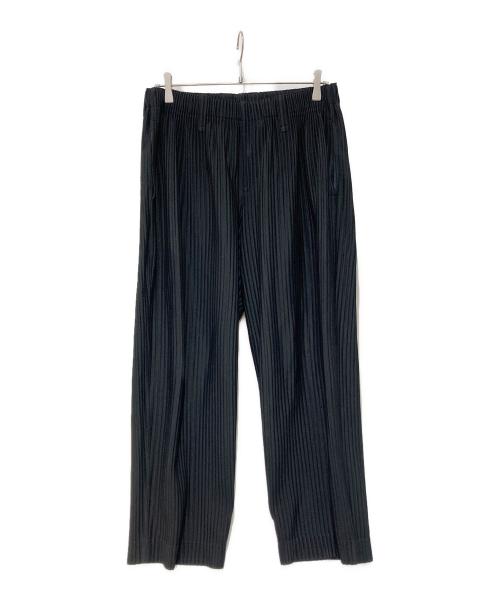 HOMME PLISSE ISSEY MIYAKE（オム プリッセ イッセイ ミヤケ）HOMME PLISSE ISSEY MIYAKE (オム プリッセ イッセイ ミヤケ) ベーシックプリーツパンツ ブラック サイズ:2の古着・服飾アイテム