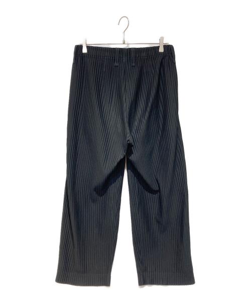 HOMME PLISSE ISSEY MIYAKE（オム プリッセ イッセイ ミヤケ）HOMME PLISSE ISSEY MIYAKE (オム プリッセ イッセイ ミヤケ) ベーシックプリーツパンツ ブラック サイズ:2の古着・服飾アイテム