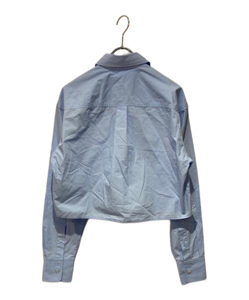 ALEXANDER WANG（アレキサンダー・ワン）ALEXANDER WANG (アレキサンダー・ワン) Halo Print Cropped Button-Up Shirt ブルー サイズ:ＸＳの古着・服飾アイテム