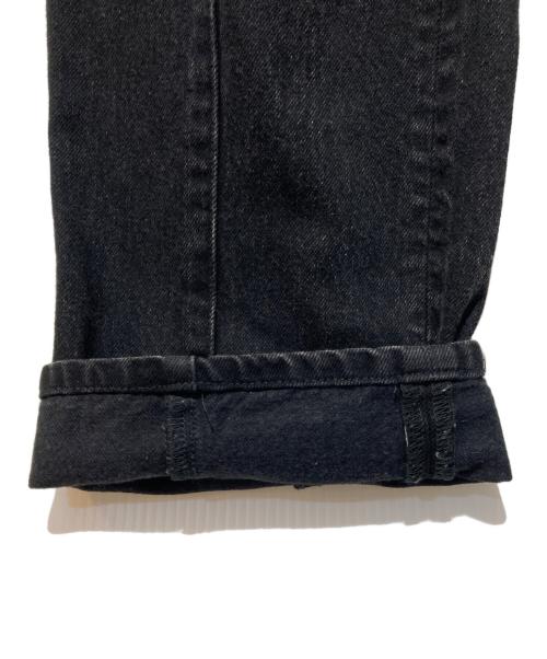 JOHN LAWRENCE SULLIVAN（ジョン ローレンス サリバン）JOHN LAWRENCE SULLIVAN (ジョン ローレンス サリバン) WASHED DENIM HOLLOWED OUT PANTS ブラック サイズ:Sの古着・服飾アイテム
