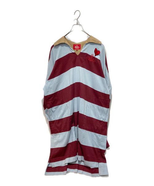 Vivienne Westwood RED LABEL（ヴィヴィアンウエストウッドレッドレーベル）Vivienne Westwood RED LABEL (ヴィヴィアンウエストウッドレッドレーベル) タイガーワンピース ブルー×レッド サイズ:00の古着・服飾アイテム