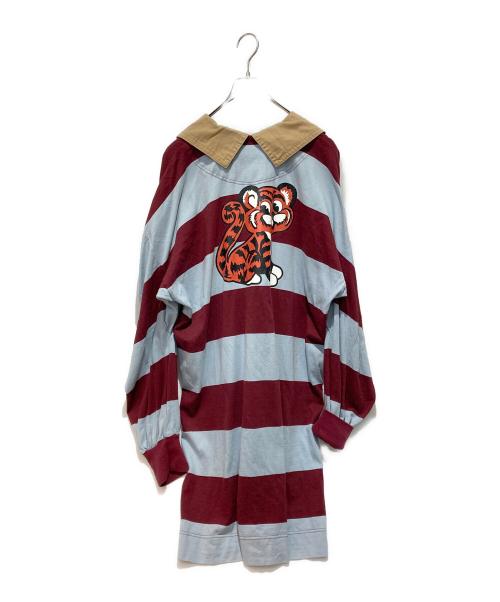 Vivienne Westwood RED LABEL（ヴィヴィアンウエストウッドレッドレーベル）Vivienne Westwood RED LABEL (ヴィヴィアンウエストウッドレッドレーベル) タイガーワンピース ブルー×レッド サイズ:00の古着・服飾アイテム