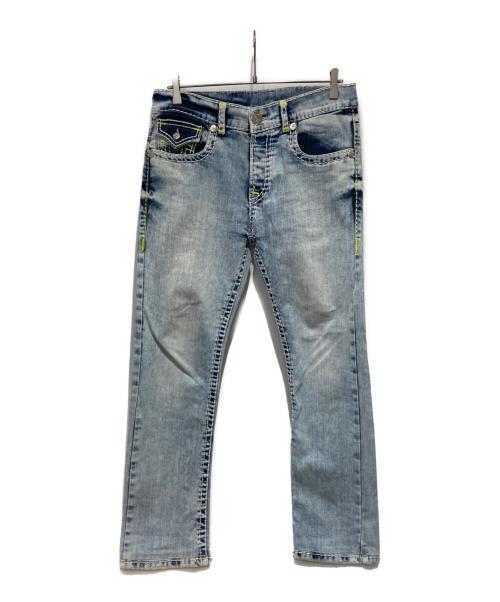 TRUE RELIGION（トゥルー レリジョン）TRUE RELIGION (トゥルー レリジョン) FLAP SUPER T ブルー サイズ:34の古着・服飾アイテム