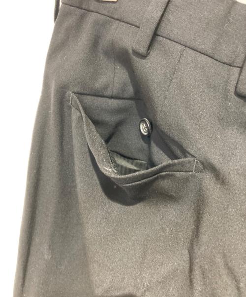PRADA（プラダ）PRADA (プラダ) ウールテーパードスラックス ブラック サイズ:46の古着・服飾アイテム