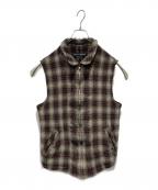 COMME des GARCONS HOMME PLUSコムデギャルソンオムプリュス）の古着「ウール縮絨ベスト」｜グリーン×レッド