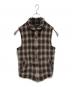 COMME des GARCONS HOMME PLUS（コムデギャルソンオムプリュス）の古着「ウール縮絨ベスト」｜グリーン×レッド