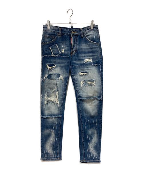 DSQUARED2（ディースクエアード）DSQUARED2 (ディースクエアード) SLIME JEAN ブルー サイズ:46の古着・服飾アイテム