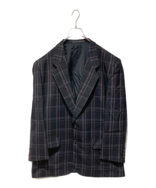 COMME des GARCONS HOMME（コムデギャルソン オム）COMME des GARCONS HOMME (コムデギャルソン オム) チェックテーラードジャケット ブラック サイズ:Mの古着・服飾アイテム