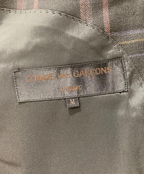 COMME des GARCONS HOMME（コムデギャルソン オム）COMME des GARCONS HOMME (コムデギャルソン オム) チェックテーラードジャケット ブラック サイズ:Mの古着・服飾アイテム