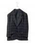 COMME des GARCONS HOMME（コムデギャルソン オム）の古着「チェックテーラードジャケット」｜ブラック