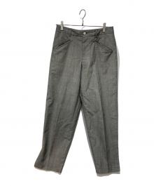 COMME des GARCONS HOMME PLUS（コムデギャルソンオムプリュス）の古着「チェックスラックス」｜グレー