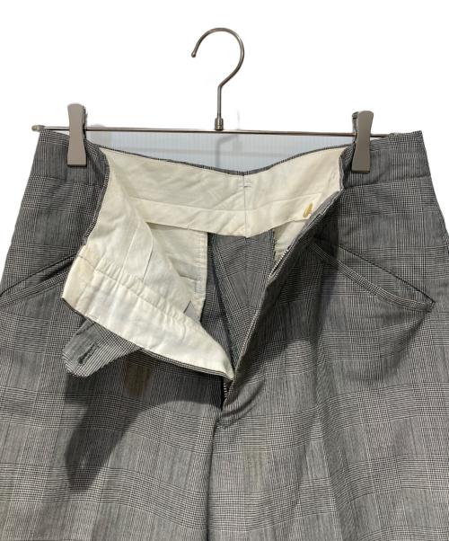 COMME des GARCONS HOMME PLUS（コムデギャルソンオムプリュス）COMME des GARCONS HOMME PLUS (コムデギャルソンオムプリュス) チェックスラックス グレー サイズ:Sの古着・服飾アイテム