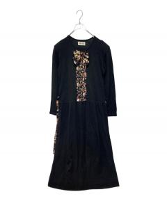 中古・古着通販】INGEBORG (インゲボルグ) フリルワンピース ブラック