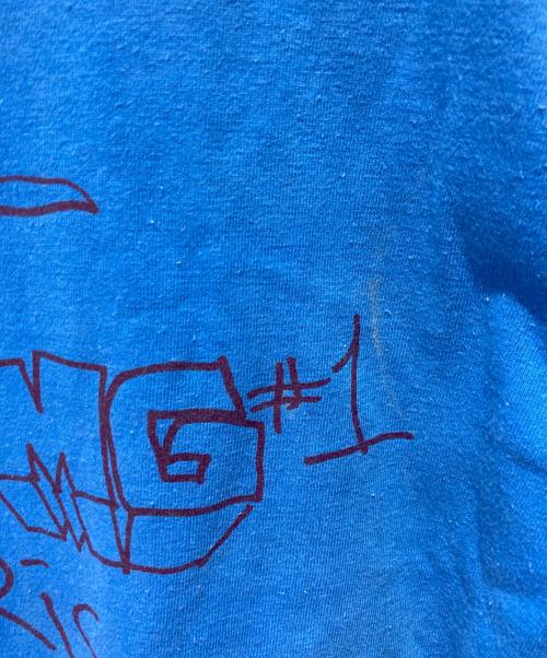 stussy（ステューシー）stussy (ステューシー) World tour Tee Mark Gonzales ブルー サイズ:Ｌの古着・服飾アイテム