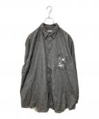 COMME des GARCONS HOMMEコムデギャルソン オム）の古着「コットンシャツ」｜グレー