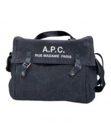 A.P.C.（アーペーセー）の古着「BESACE RECUPERATION メッセンジャーバッグ」｜グレー