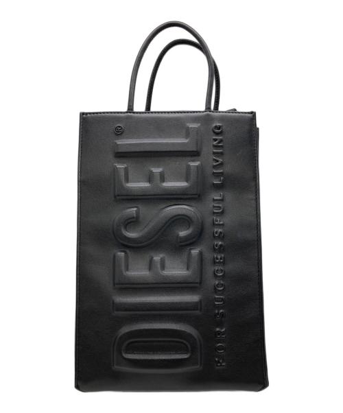DIESEL（ディーゼル）DIESEL (ディーゼル) 3Ⅾロゴトートバッグ ブラックの古着・服飾アイテム
