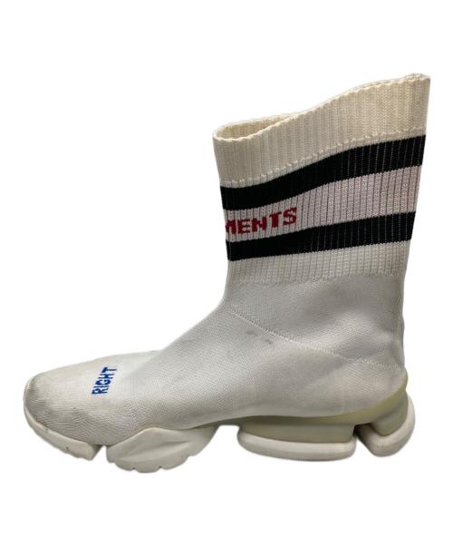 vetement（ヴェットモン）vetement (ヴェットモン) REEBOK (リーボック) Crew Sock Runner ホワイト サイズ:25cmの古着・服飾アイテム