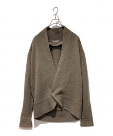 ISSEY MIYAKE MEN（イッセイミヤケメン）の古着「ショールカラーデザインカーディガン」｜ブラウン