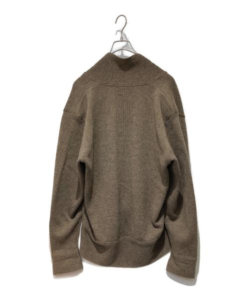 ISSEY MIYAKE MEN（イッセイミヤケメン）ISSEY MIYAKE MEN (イッセイミヤケメン) ショールカラーデザインカーディガン ブラウン サイズ:FREEの古着・服飾アイテム