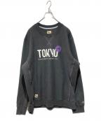 Noah×TRACKSNITHノア×）の古着「プリントスウェット」｜グレー