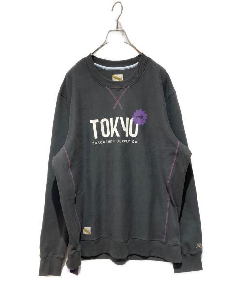 Noah（ノア）Noah (ノア) TRACKSNITH プリントスウェット グレー サイズ:XXLの古着・服飾アイテム