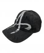 MASSTAKマスタック）の古着「double tribal cap」｜ブラック