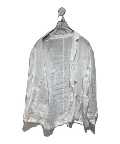 Whim Gazette（ウィムガゼット）Whim Gazette (ウィムガゼット) ラミーダブルジャケット ホワイト サイズ:FREEの古着・服飾アイテム